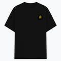 Basic T-Shirt | Unisex Fit XS-2XL | Poly-Cotton Blend 180 GSM | Soft Finish, Durable Stitching | Adults | Personalized | Typography | Academia | Education | Graduation | Humorous - left pocket - Black - mockup 3
