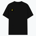 Basic T-Shirt | Unisex Fit XS-2XL | Poly-Cotton Blend 180 GSM | Soft Finish, Durable Stitching | Adults | Personalized | Typography | Academia | Education | Graduation | Humorous - right pocket - Black - mockup 4