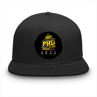 Classic Snapback Cap | Adjustable Fit | Heavy Cotton | Structured Panels | Flat Brim | Unisex Adult | Personalized | Typography | Academia | Education | Graduation | Humorous