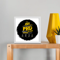Framed Poster | Multiple Sizes | 300 GSM Art Paper | Laminated | Fade-Proof | Home Decor | Personalized | Typography | Academia | Education | Graduation | Humorous