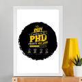 Framed Poster | Multiple Sizes | 300 GSM Art Paper | Laminated | Fade-Proof | Home Decor | Personalized | Typography | Academia | Education | Graduation | Humorous - front_A3 Frame Poster - A3 Frame Poster - mockup 12