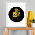 Framed Poster | Multiple Sizes | 300 GSM Art Paper | Laminated | Fade-Proof | Home Decor | Personalized | Typography | Academia | Education | Graduation | Humorous - front_11x14In - 11x14In - mockup 4