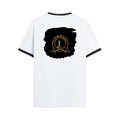 Ringer T-Shirt | Unisex Fit | 100% Cotton | Bio-Washed, Pre-Shrunk, Rib Neck | Adults | Personalized | Typography | Identity | Confident - back - Black White - mockup 2