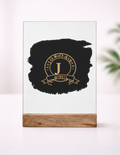 Acrylic Photo Frame with Stand | 5x7 Inch | Acrylic & Wood | UV Printed Tabletop Display | Universal | Personalized | Typography | Identity | Confident - front_1 - mockup 2