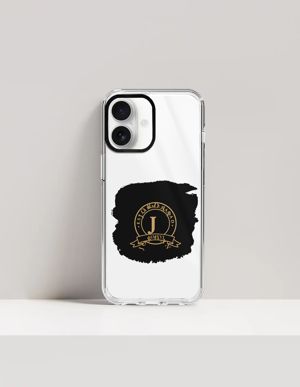 Hard Clear Case | For iPhone | TPU & PC Hybrid | Camera Guard & Scratch-Proof | Unisex | Personalized | Typography | Identity | Confident - front_17 - 17 - mockup 1