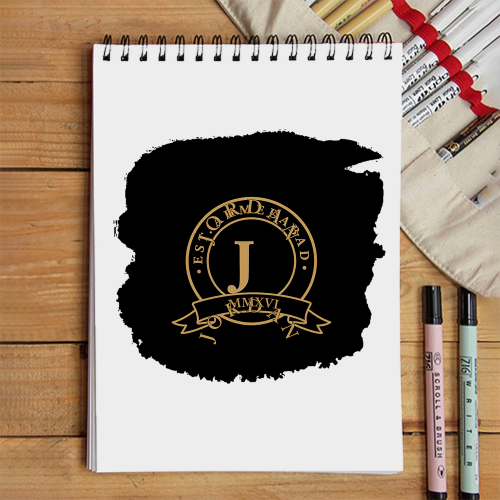 Sketchbook | A5 Size | 140 GSM Paper | Spiral Bound | Unisex | Personalized | Typography | Identity | Confident - front - White - mockup 1