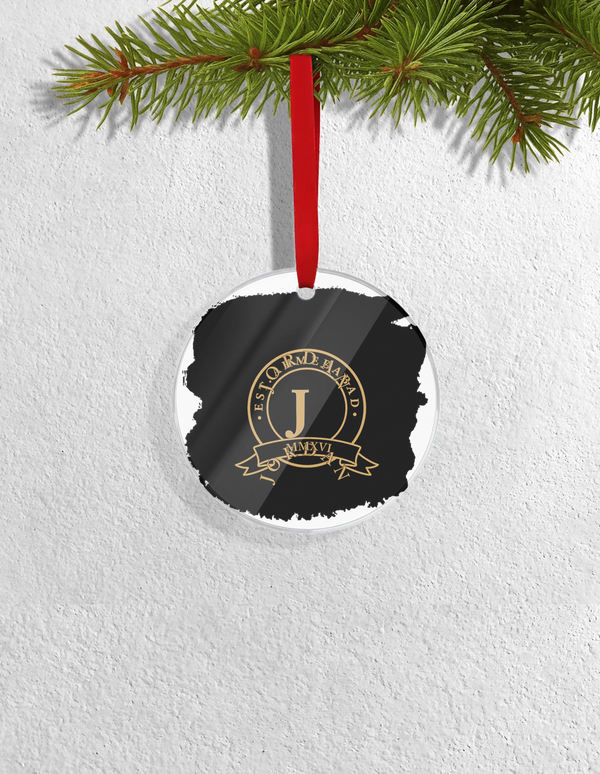Christmas Ornaments | 3x3 Inch Home Decor | Acrylic | Waterproof, Fade-Proof, Ready to Hang | Unisex | Personalized | Typography | Identity | Confident