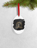Christmas Ornaments | 3x3 Inch Home Decor | Acrylic | Waterproof, Fade-Proof, Ready to Hang | Unisex | Personalized | Typography | Identity | Confident - front_Oval - Oval - mockup 4