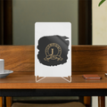 Acrylic Display Stand | 4x6 Inch | Clear Acrylic | Tabletop Display | Unisex | Personalized | Typography | Identity | Confident - front - White - mockup 1