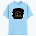 Cotton Stretch T-Shirt | Unisex Fit | 95% Cotton 5% Spandex | Breathable Flexible Durable | Adults | Personalized | Typography | Identity | Confident - front - Baby Blue - mockup 1