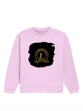 Oversized Sweatshirt | Relaxed Fit Unisex | 90% Cotton 10% Polyester 400 GSM | Pre-Shrunk Drop Shoulder | Unisex | Personalized | Typography | Identity | Confident - front - Light Baby Pink - mockup 1