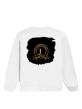 Oversized Sweatshirt | Relaxed Fit Unisex | 90% Cotton 10% Polyester 400 GSM | Pre-Shrunk Drop Shoulder | Unisex | Personalized | Typography | Identity | Confident - back - White - mockup 2