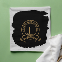 Cloth Napkin | Standard Dining Size | 100% Polyester | Soft, Durable, Hemmed | Unisex | Personalized | Typography | Identity | Confident