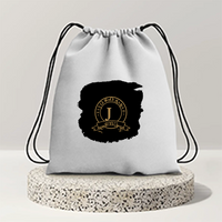 Drawstring Bag | 280 GSM | Durable Cotton | Secure Closure | Unisex | Personalized | Typography | Identity | Confident