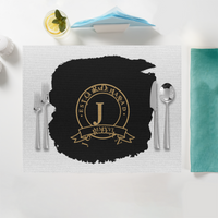 Placemat | Standard Dining | 100% Polyester | Durable, Fade-Proof, Soft | Unisex | Personalized | Typography | Identity | Confident