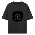Oversized Standard T-Shirt | Unisex Relaxed Fit | 100% Super Combed Cotton | Soft, Breathable, Durable | Adult | Personalized | Typography | Identity | Confident - front - Black - mockup 1