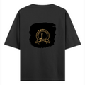 Oversized Standard T-Shirt | Unisex Relaxed Fit | 100% Super Combed Cotton | Soft, Breathable, Durable | Adult | Personalized | Typography | Identity | Confident - back - Black - mockup 2