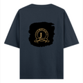 Oversized Standard T-Shirt | Unisex Relaxed Fit | 100% Super Combed Cotton | Soft, Breathable, Durable | Adult | Personalized | Typography | Identity | Confident - back - Navy Blue - mockup 2