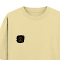 Oversized Standard T-Shirt | Unisex Relaxed Fit | 100% Super Combed Cotton | Soft, Breathable, Durable | Adult | Personalized | Typography | Identity | Confident - left pocket - Beige - mockup 3