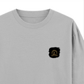 Oversized Standard T-Shirt | Unisex Relaxed Fit | 100% Super Combed Cotton | Soft, Breathable, Durable | Adult | Personalized | Typography | Identity | Confident - right pocket - Grey Melange - mockup 4