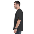 Oversized Standard T-Shirt | Unisex Relaxed Fit | 100% Super Combed Cotton | Soft, Breathable, Durable | Adult | Personalized | Typography | Identity | Confident - right sleeve - Black - mockup 6