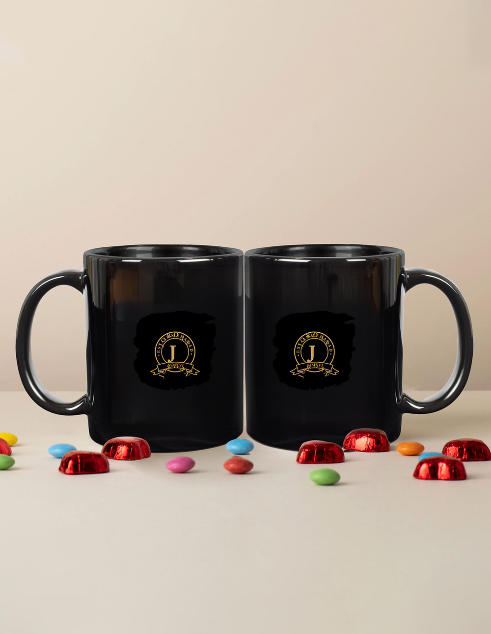 Black Coffee Mug | 11 oz | Ceramic | Fade-Proof | Unisex Adult | Personalized | Typography | Identity | Confident - front - mockup 1