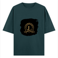 Oversized Classic T-Shirt | Unisex Relaxed Fit | 100% Super-Combed Cotton | Pre-Shrunk, Double-Stitched | Adults | Personalized | Typography | Identity | Confident - front - Petrol Blue - mockup 1