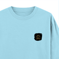 Oversized Classic T-Shirt | Unisex Relaxed Fit | 100% Super-Combed Cotton | Pre-Shrunk, Double-Stitched | Adults | Personalized | Typography | Identity | Confident - right pocket - Baby Blue - mockup 4