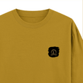 Oversized Classic T-Shirt | Unisex Relaxed Fit | 100% Super-Combed Cotton | Pre-Shrunk, Double-Stitched | Adults | Personalized | Typography | Identity | Confident - right pocket - Mustard Yellow - mockup 4