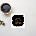 Acrylic Coaster | Square & Round Shapes | Durable Acrylic | Glossy Finish Surface Protection | Unisex | Personalized | Typography | Identity | Confident - front_2 - Square - White - mockup 2