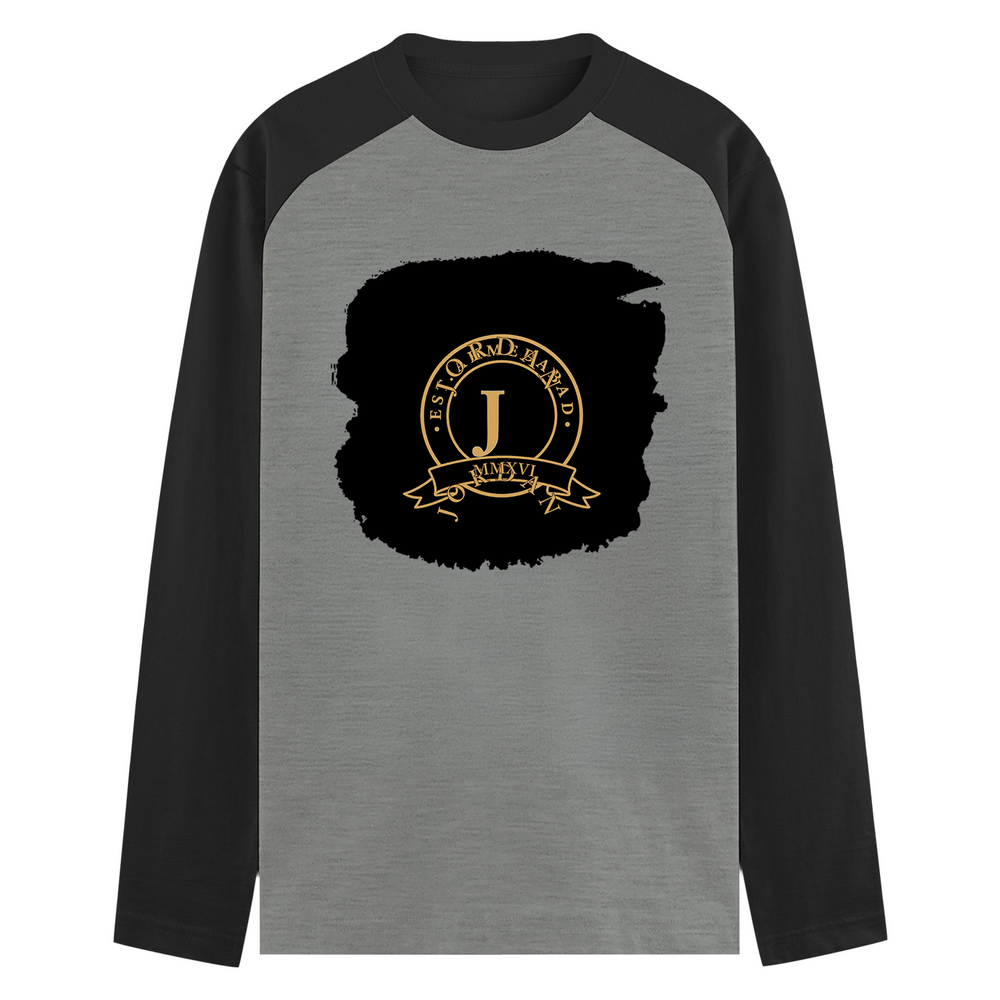 Male Raglan T-Shirt | Men's Regular Fit | 180 GSM Bio-Washed Fabric | Double Stitched, Ribbed Neck | Personalized | Typography | Identity | Confident - front - mockup 1