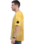 Tie Dye Oversized T-Shirt | Relaxed Fit, Drop Shoulder | 260 GSM Cotton Blend | Pre-Shrunk, Bio-Washed | Unisex Adult | Personalized | Typography | Identity | Confident - left sleeve - mockup 5