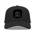 Baseball Ottoman Cap | Universal Fit | Ottoman Fabric | Adjustable Strap, Structured Design | Unisex Adult | Personalized | Typography | Identity | Confident - front - Black - mockup 1