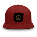 Classic Snapback Cap | Adjustable Fit | Heavy Cotton | Structured Panels | Flat Brim | Unisex Adult | Personalized | Typography | Identity | Confident - front - Red - mockup 1