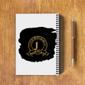 A5 Notepad | 120 Pages, Ruled/Unruled | 70 GSM Natural Shade Paper, 300 GSM Cover | Wire Bound | Everyday Use | Personalized | Typography | Identity | Confident - back - White - mockup 2