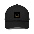 Classic Baseball Cap | Universal Fit | Drill Cotton | Breathable Sun Protection | Unisex | Personalized | Typography | Identity | Confident - front - Black - mockup 1