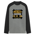Male Raglan T-Shirt | Men's Regular Fit | 180 GSM Bio-Washed Fabric | Double Stitched, Ribbed Neck | Personalized | Typography | Self-expression | Everyday | Confident - front - mockup 1