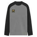 Male Raglan T-Shirt | Men's Regular Fit | 180 GSM Bio-Washed Fabric | Double Stitched, Ribbed Neck | Personalized | Typography | Self-expression | Everyday | Confident - left pocket - mockup 3