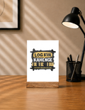 Acrylic Photo Frame with Stand | 5x7 Inch | Acrylic & Wood | UV Printed Tabletop Display | Universal | Personalized | Typography | Self-expression | Everyday | Confident - front - mockup 1