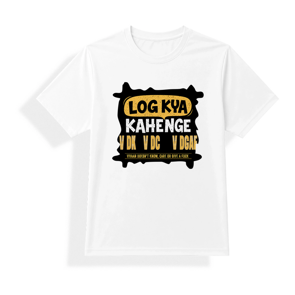 Unisex Jersey T-Shirt | Unisex Fit | Polyester Honeycomb Mesh | Breathable Quick-Dry | Adults | Personalized | Typography | Self-expression | Everyday | Confident - front - mockup 1