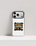 Hard Clear Case | For iPhone | TPU & PC Hybrid | Camera Guard & Scratch-Proof | Unisex | Personalized | Typography | Self-expression | Everyday | Confident - front_17 Pro - 17 Pro - mockup 2