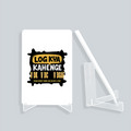Acrylic Display Stand | 4x6 Inch | Clear Acrylic | Tabletop Display | Unisex | Personalized | Typography | Self-expression | Everyday | Confident - front_2 - White - mockup 2