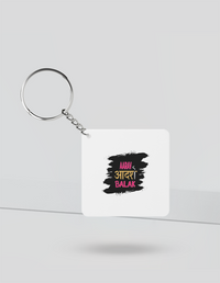 Keychain | Rectangle Square Slim | Durable Acrylic | Fade-Proof Glossy Finish | Unisex | Personalized | Typography | Self-expression | Everyday | Empowering | Desi Swag Unfiltered