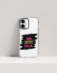 iPhone Glass Case | For Various iPhone Models | Tempered Glass & TPU | Hybrid Protection, Wireless Charging | Unisex | Personalized | Typography | Self-expression | Everyday | Empowering | Desi Swag Unfiltered
