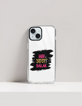 iPhone Glass Case | For Various iPhone Models | Tempered Glass & TPU | Hybrid Protection, Wireless Charging | Unisex | Personalized | Typography | Self-expression | Everyday | Empowering | Desi Swag Unfiltered - front_15 - 15 - mockup 8