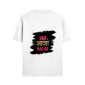 Male Standard Crew T-Shirt | Regular Fit | 100% Cotton (180 GSM) | Breathable, Durable | Men's | Personalized | Typography | Self-expression | Everyday | Empowering | Desi Swag Unfiltered - back - White - mockup 2