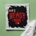 Cloth Napkin | Standard Dining Size | 100% Polyester | Soft, Durable, Hemmed | Unisex | Personalized | Grunge | Motivation | Self-improvement | Everyday | Empowering | Empowering Beast Mode (concept) - front - White - mockup 1