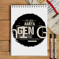 Sketchbook | A5 Size | 140 GSM Paper | Spiral Bound | Unisex | Personalized | Typography | Birth Year | Everyday | Confident - front - White - mockup 1