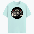 Cotton Stretch T-Shirt | Unisex Fit | 95% Cotton 5% Spandex | Breathable Flexible Durable | Adults | Personalized | Typography | Birth Year | Everyday | Confident - front - Mint - mockup 1