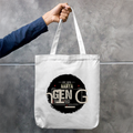 Tote Bag Zipper | Unisex | 100% Cotton Canvas | Zipper Closure, Long Handles | Everyday Use | Personalized | Typography | Birth Year | Everyday | Confident - back - mockup 2